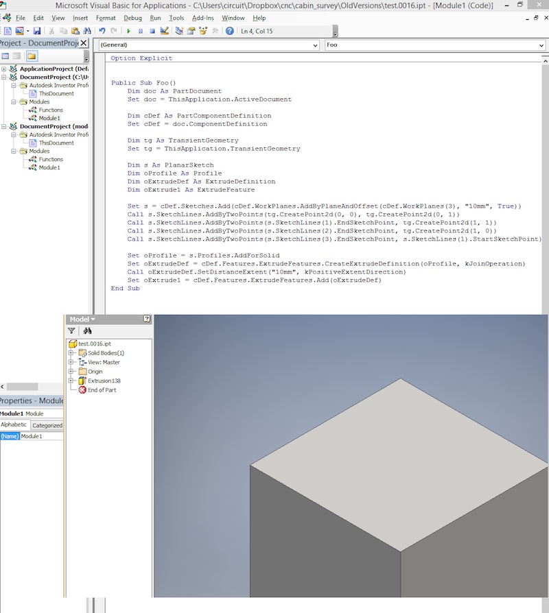 Inventor cube screenshot